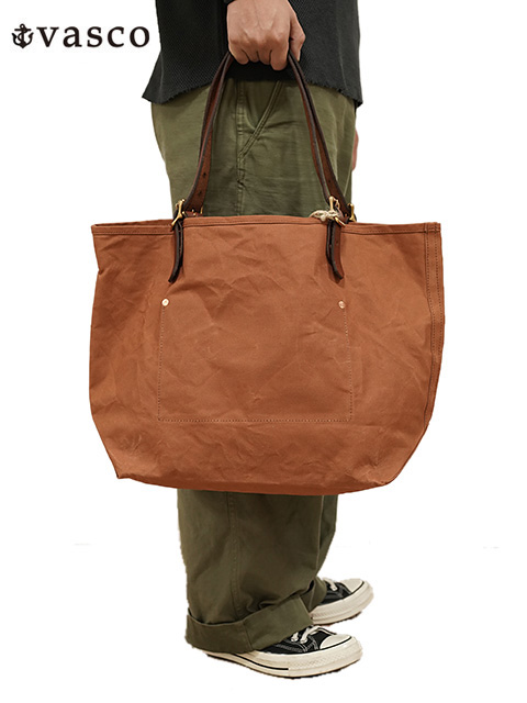 vasco（ヴァスコ） 】 キャンバス x レザー トラベルトートバッグ