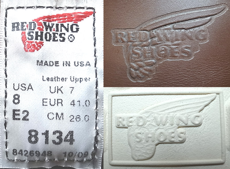 RED WING 8134 Round-Toe 6inch Boot レッド・ウイング ワークブーツ