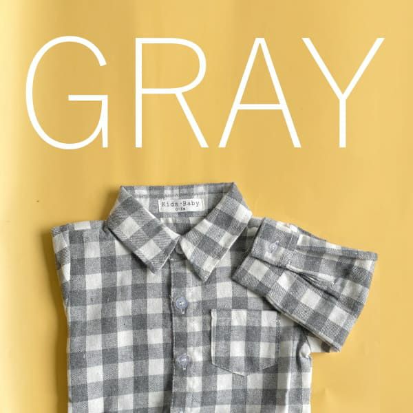 チェックシャツロンパース【80サイズ(12～18ヵ月)】1歳～1歳半 大人