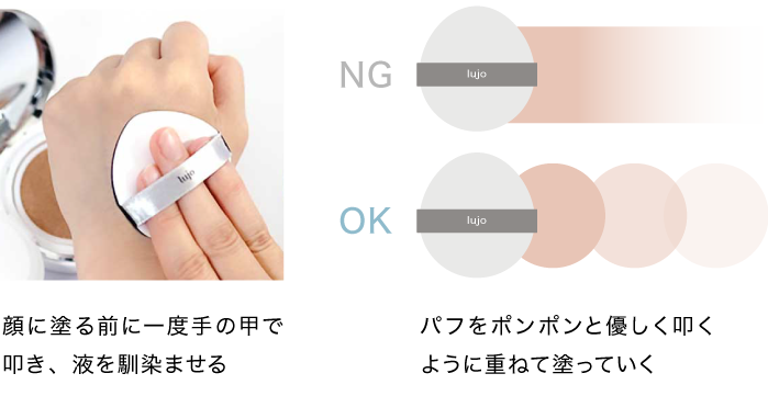 ニードルクッションファンデーション|【公式】lujo（ルジョー）