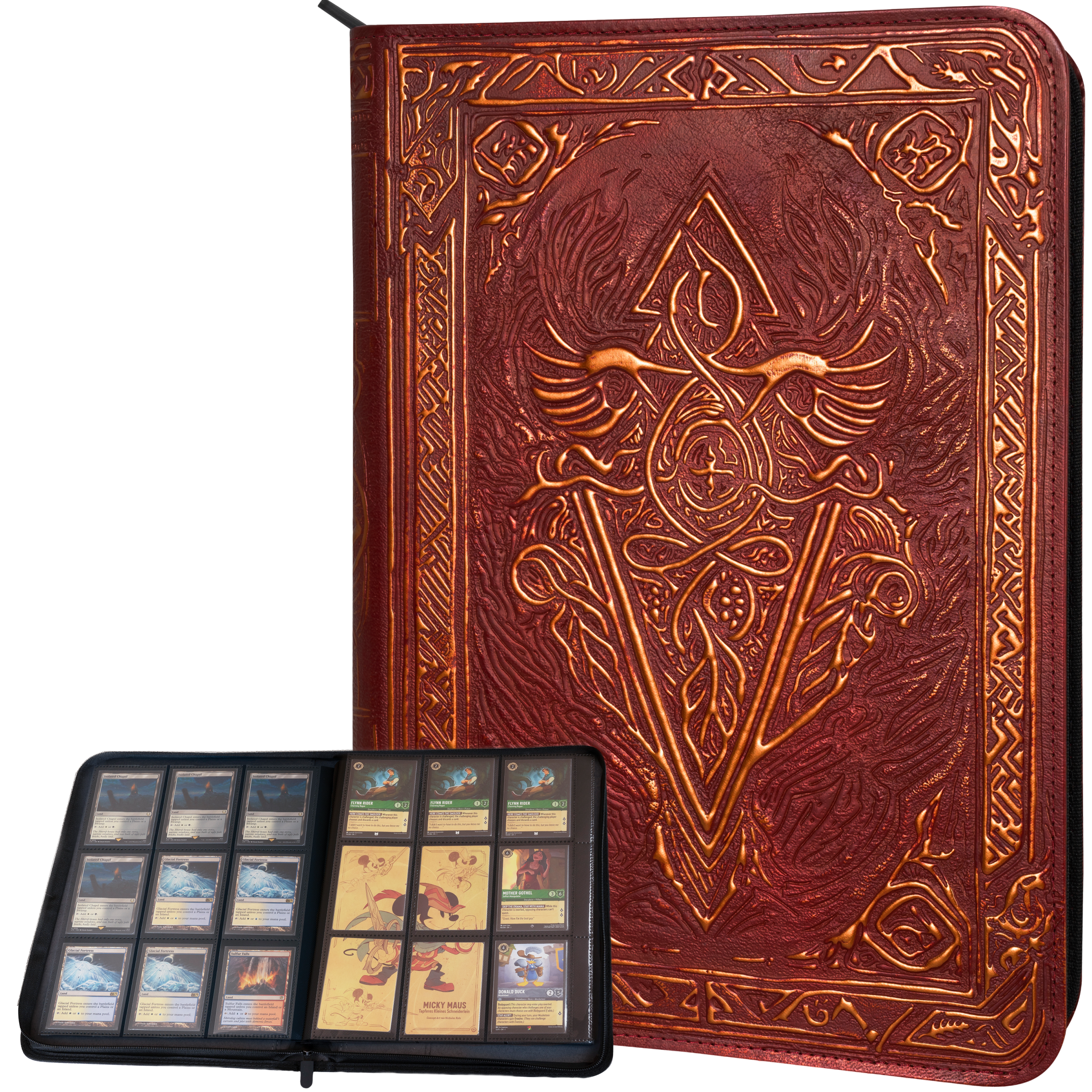 LYNX Faux-Leather Trading Card Binder