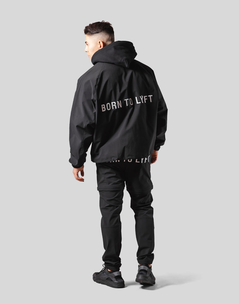 Back Message Half Zip Track Jacket - Black – LÝFT
