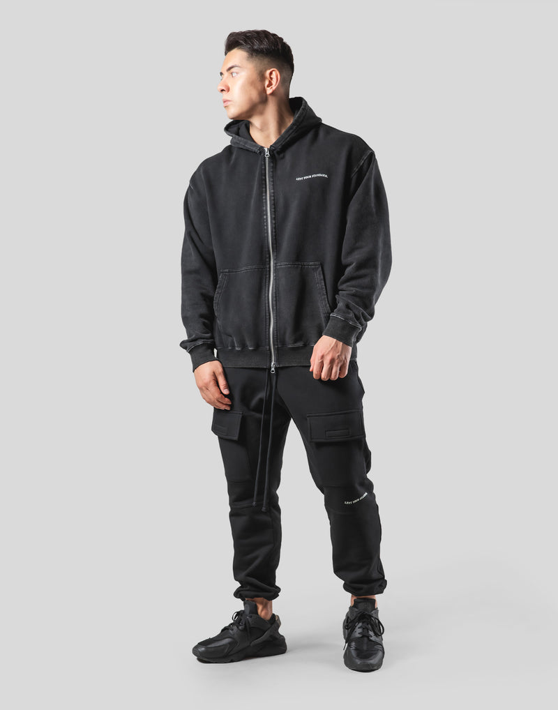 Lion Ring ZipUp Hoodie - Vintage Black – LÝFT