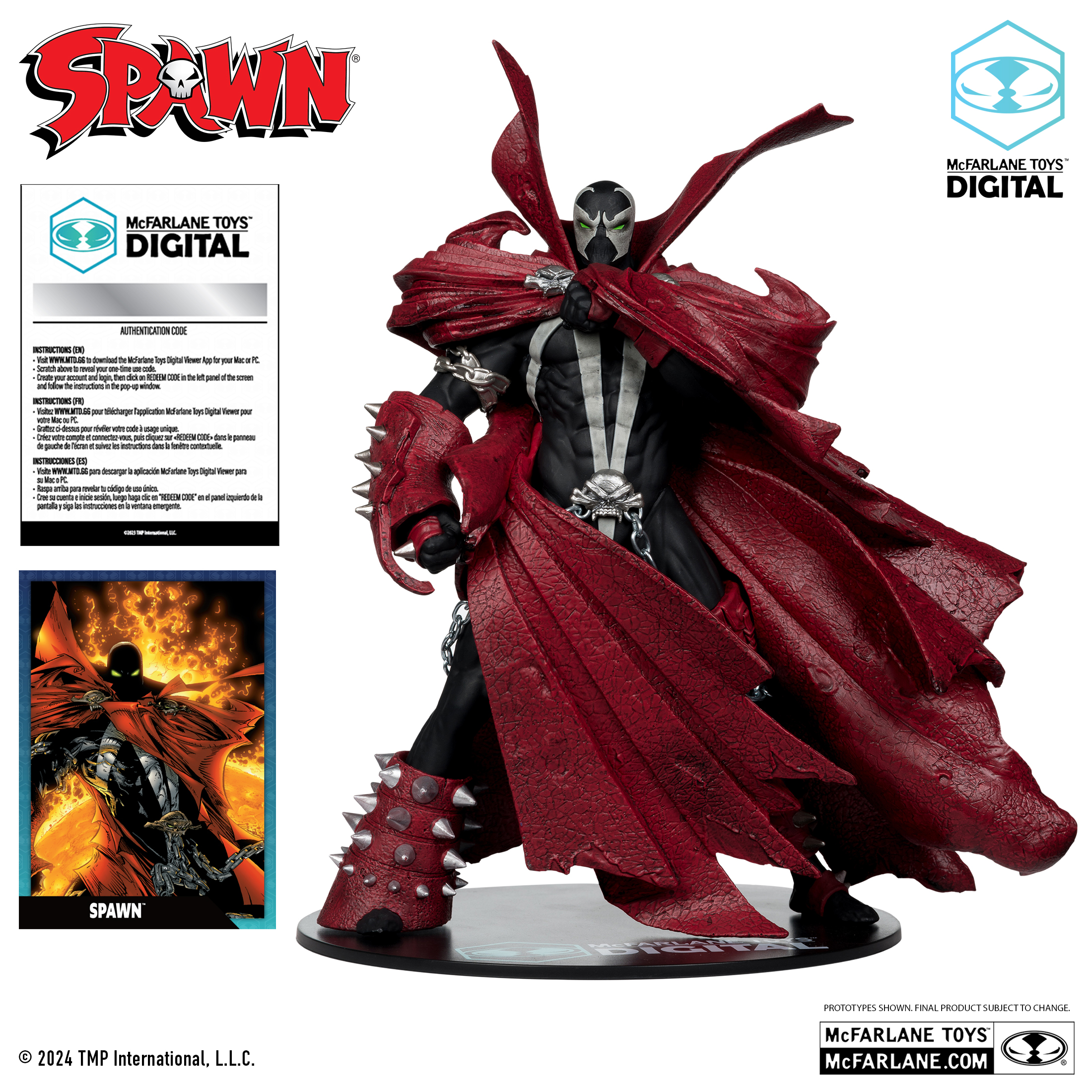 Spawn (Comic Cover #95) 1:7 Scale Posed Figure with Digital