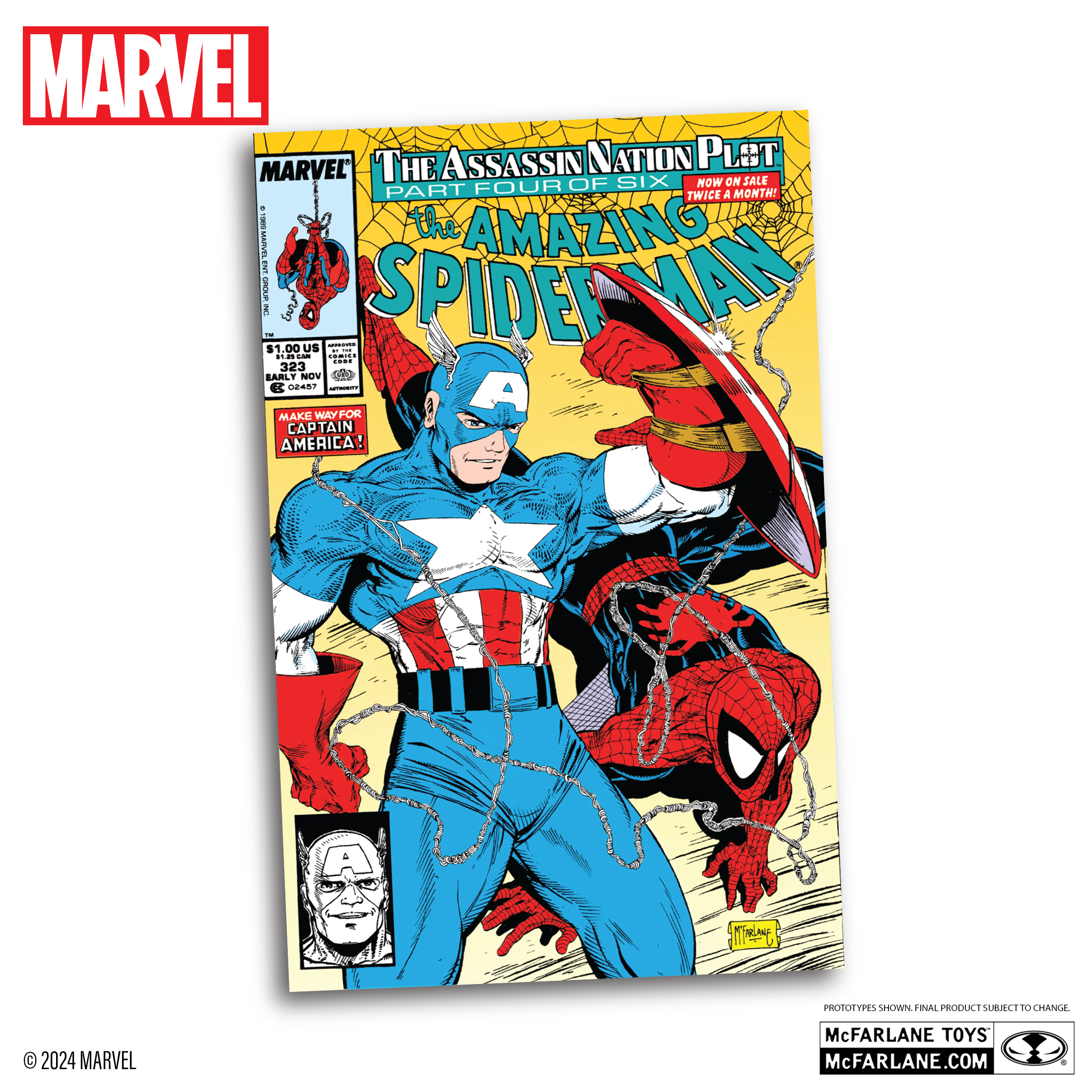 Captain America 1:6th Scale Collectible with Scene & Comic (The