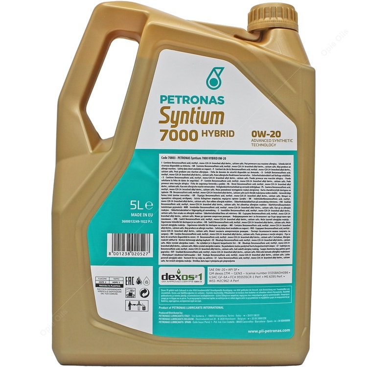 Engine Oil Syntium 7000 Hybrid 0W-20 - 5L | GSF Car Parts