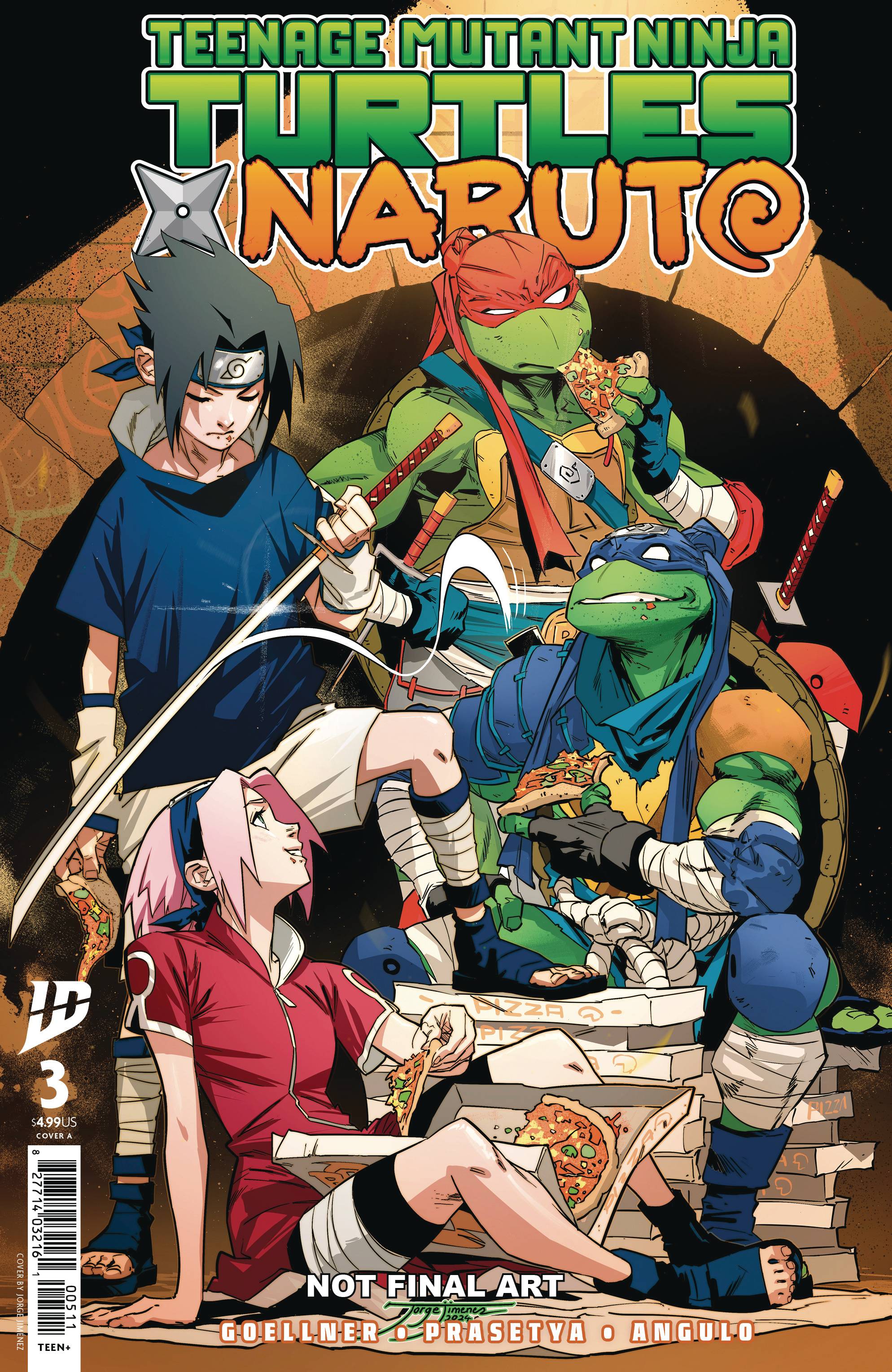 全編英語/リーフ】TEENAGE MUTANT NINJA TURTLES X NARUTO #3（Cover A