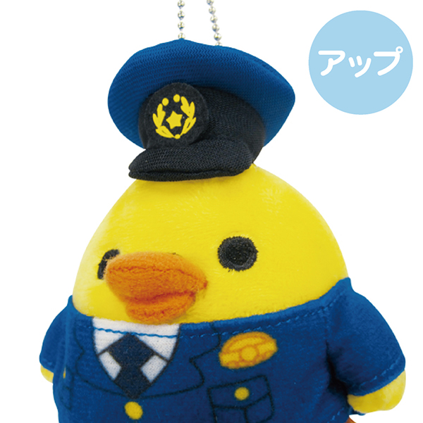 警察グッズ販売店 有富商会 / 警察リラックママスコット【キイロイトリ】