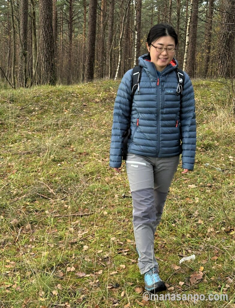 Rabダウンを着てみました【マイクロライトアルパインジャケットの着画