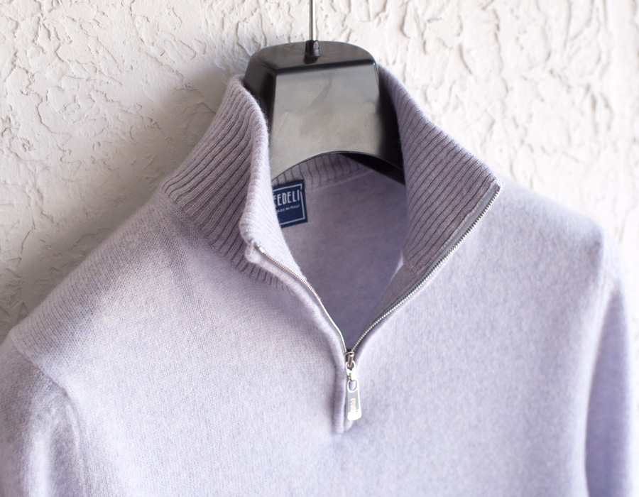 FEDELI フェデーリ / カシミヤ ハーフジップセーター - M&M Website