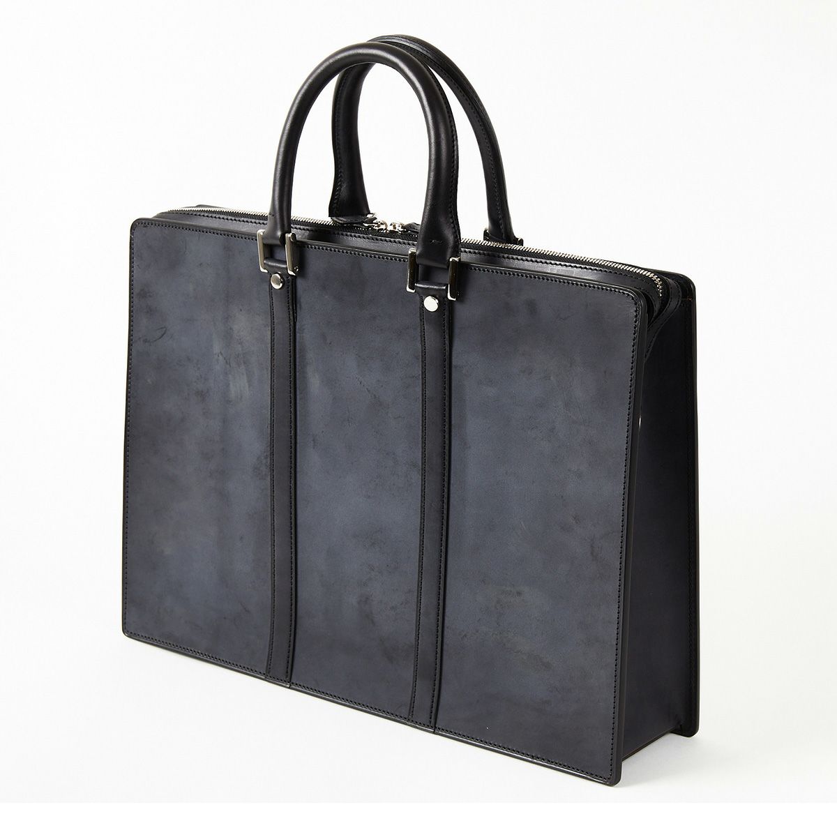 美品】万双 マンソウ トートバッグ ビジネス ブライドルレザー A4