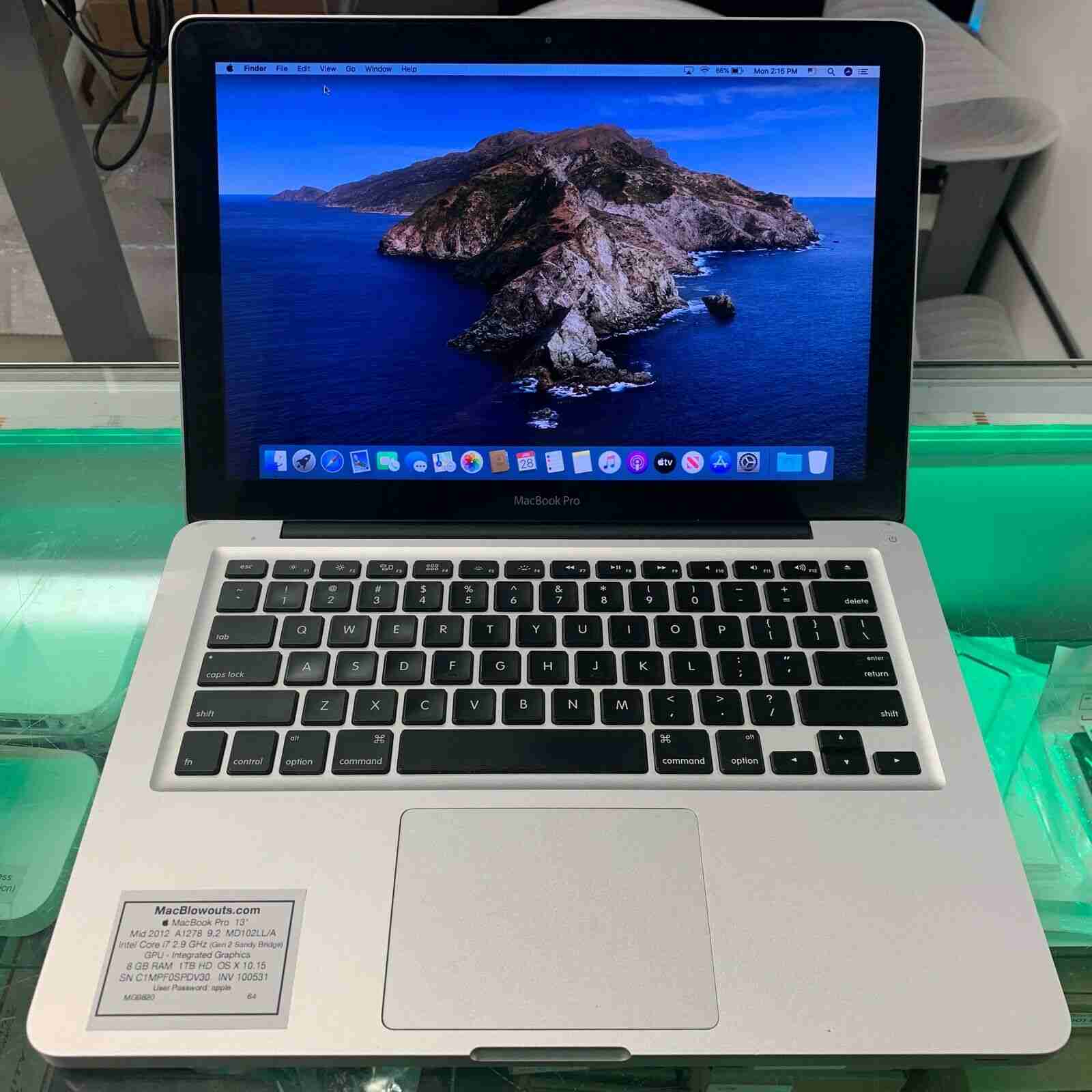 MacBook Pro 13″ i5 2.9Ghz Mid 2012 MD102LL/A 8GB 1 TB | MacBlowouts