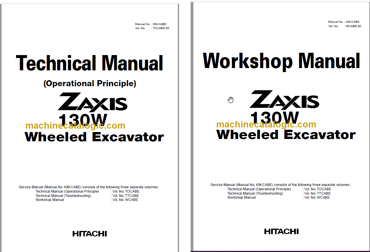 Hitachi ZX130W Technical and Workshop Manual – Machine Catalogic