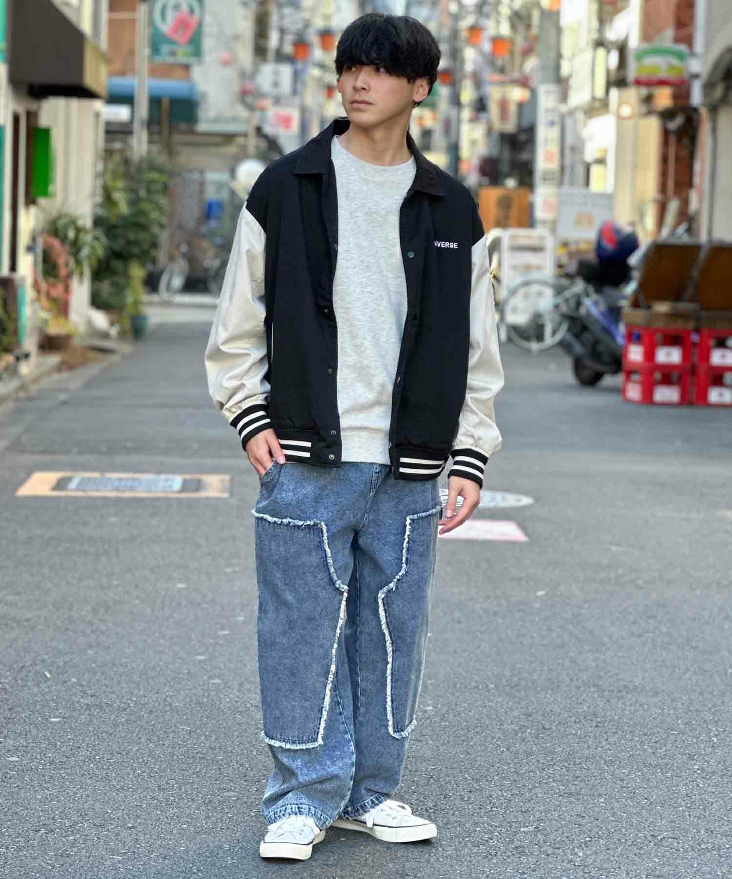 NOBLE PRODUCT ダブルニーデニムパンツ メンズ