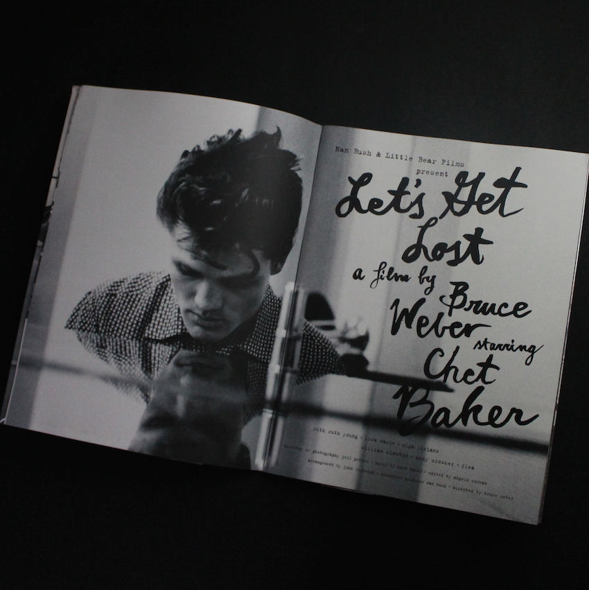 Let's Get Lost a Film by Bruce Weber Starring Chet Baker A Fanbook