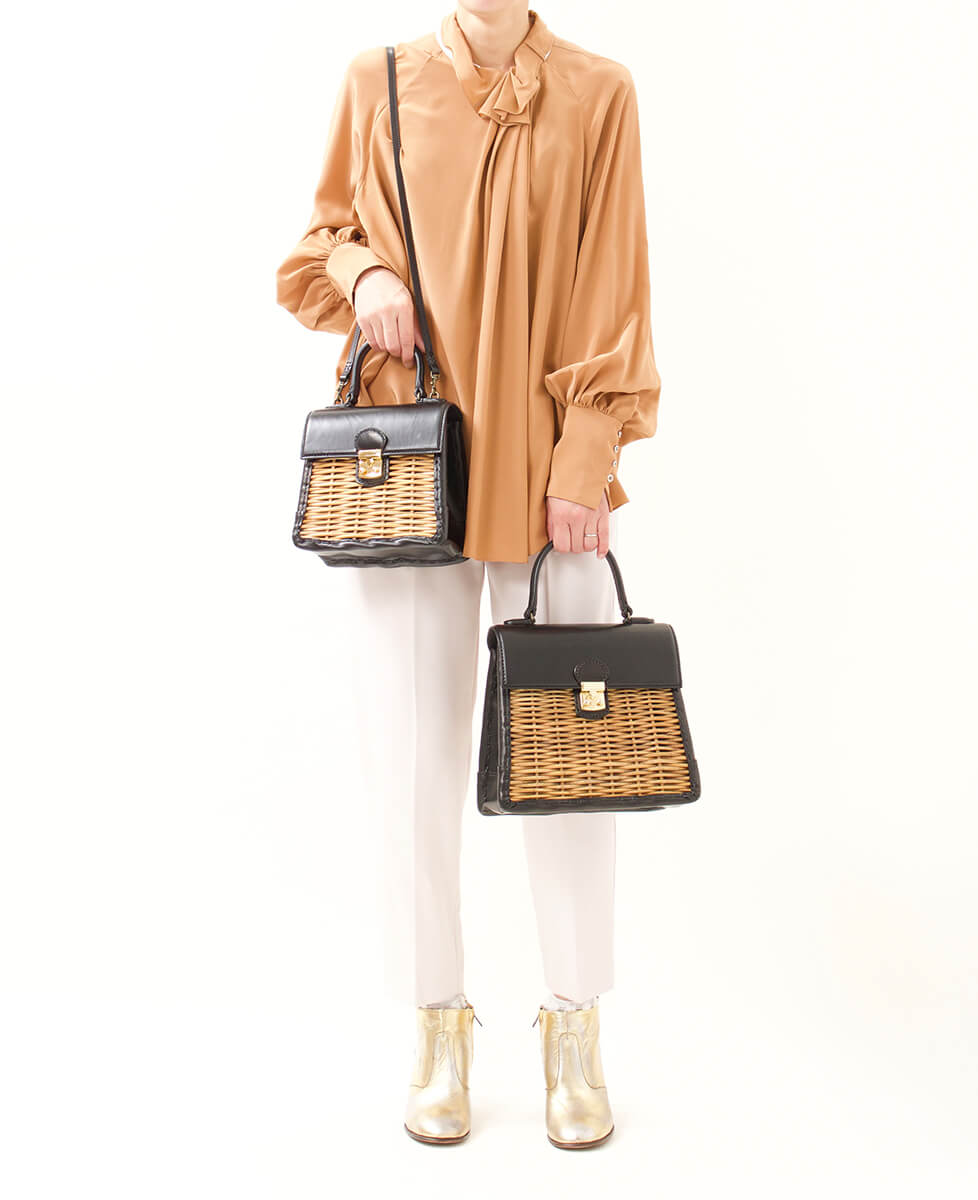 ebagos カーフ・ハンドバッグ M（かっちりバッグ/カーフケリー）カーフ