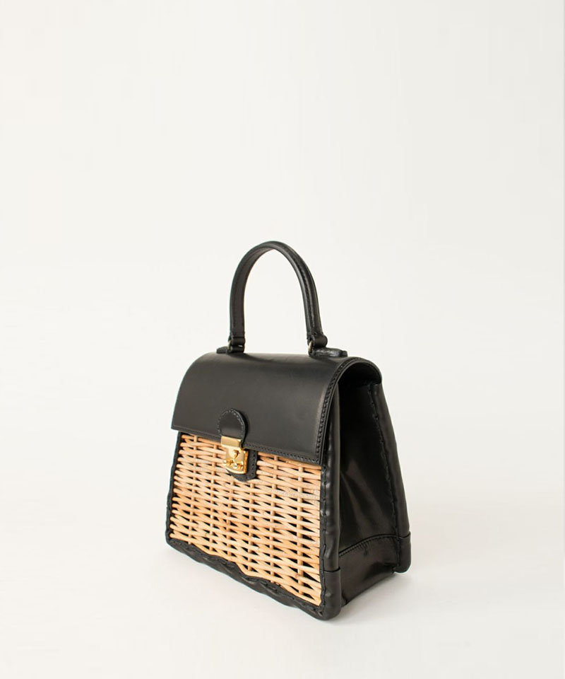 ebagos カーフ・ハンドバッグ M（かっちりバッグ/カーフケリー）カーフ