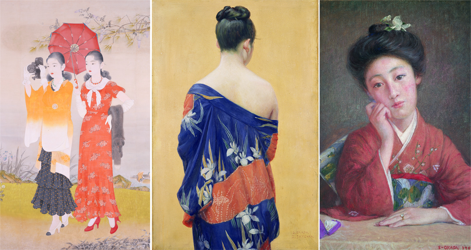 岡田三郎助《あやめの衣》1927年(昭和2) ポーラ美術館蔵 | - Japaaan