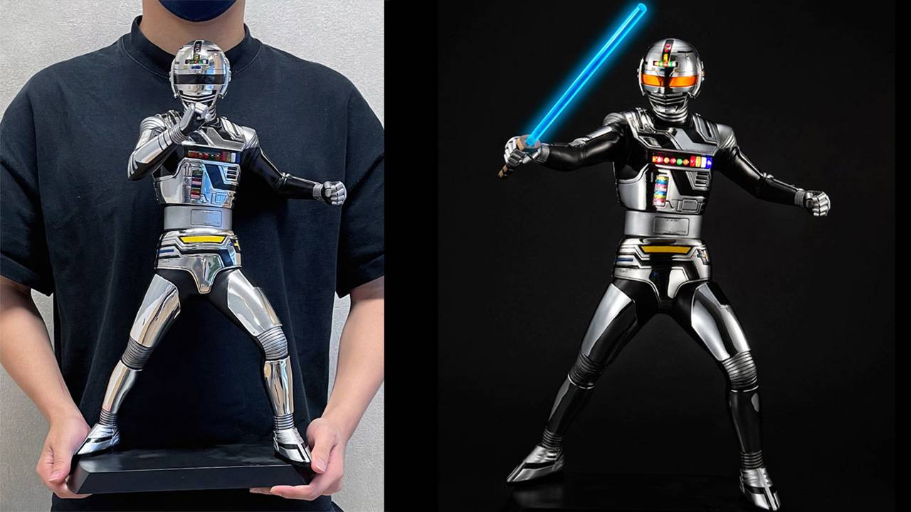 電子ギミック搭載！昭和57年放送「宇宙刑事ギャバン」が巨大フィギュア