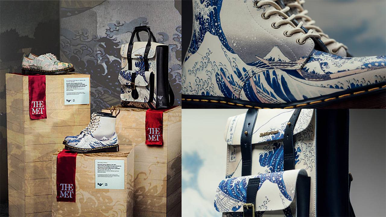 ドクターマーチンから葛飾北斎の名作「冨嶽三十六景」オマージュの