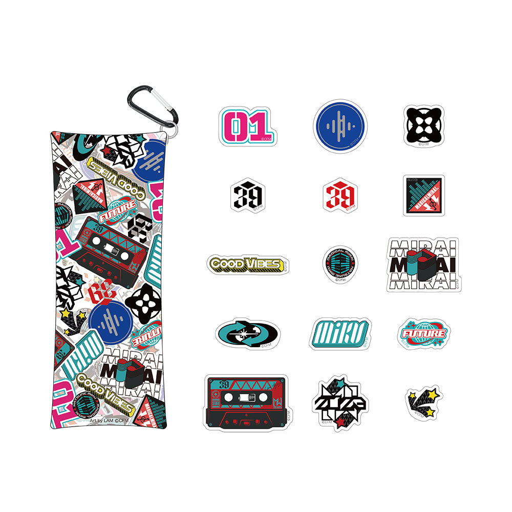 グッズ]マジカルミライ 2023 マルチケース&ステッカー15種セット｜初音