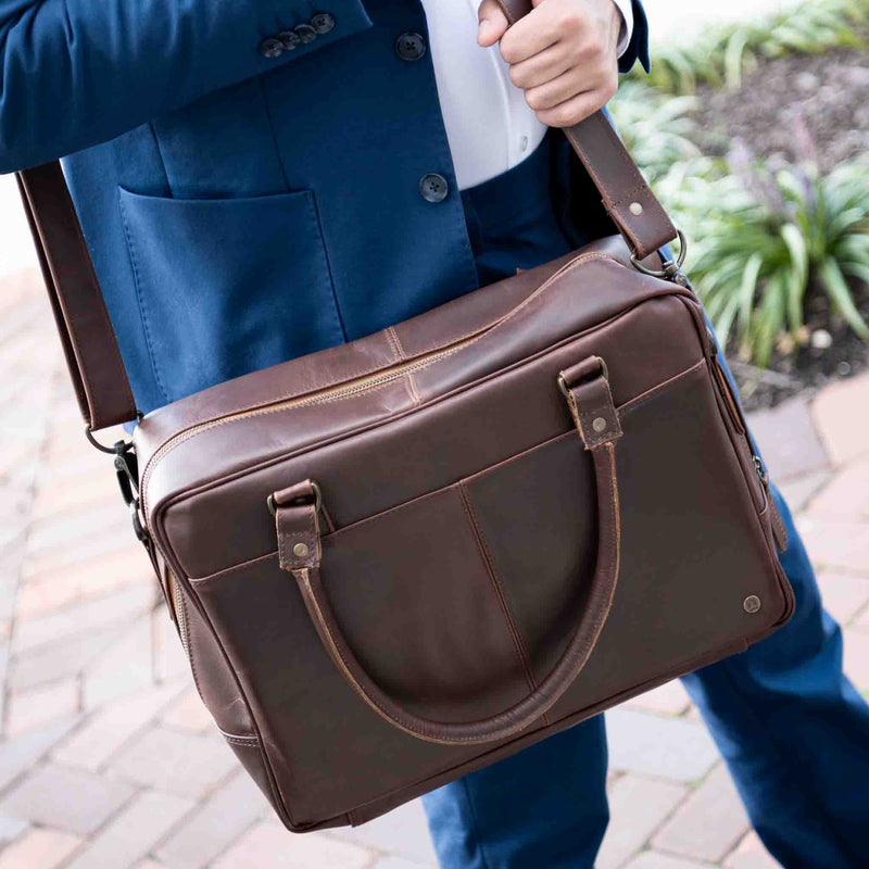 Brown Leather Briefcase | Leather Briefcase | Leather Briefcase