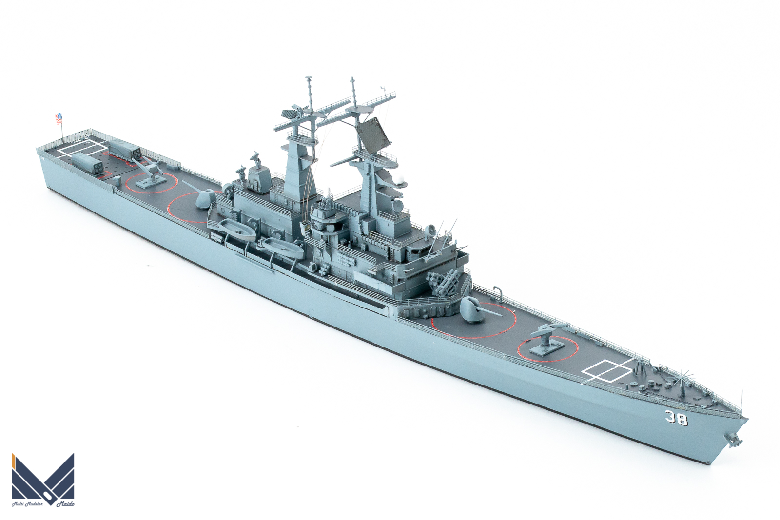 サイバーホビー 1/700 アメリカ海軍原子力巡洋艦「ヴァージニア」完成