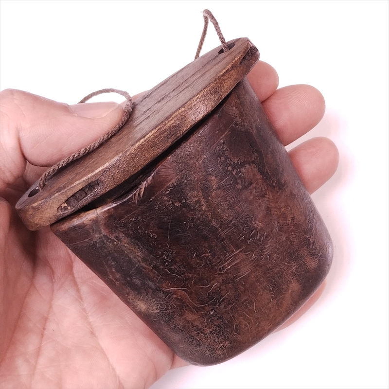 アンティーク 木製 刻み煙草入れF 喫煙具 小物入れ | 骨董セミ