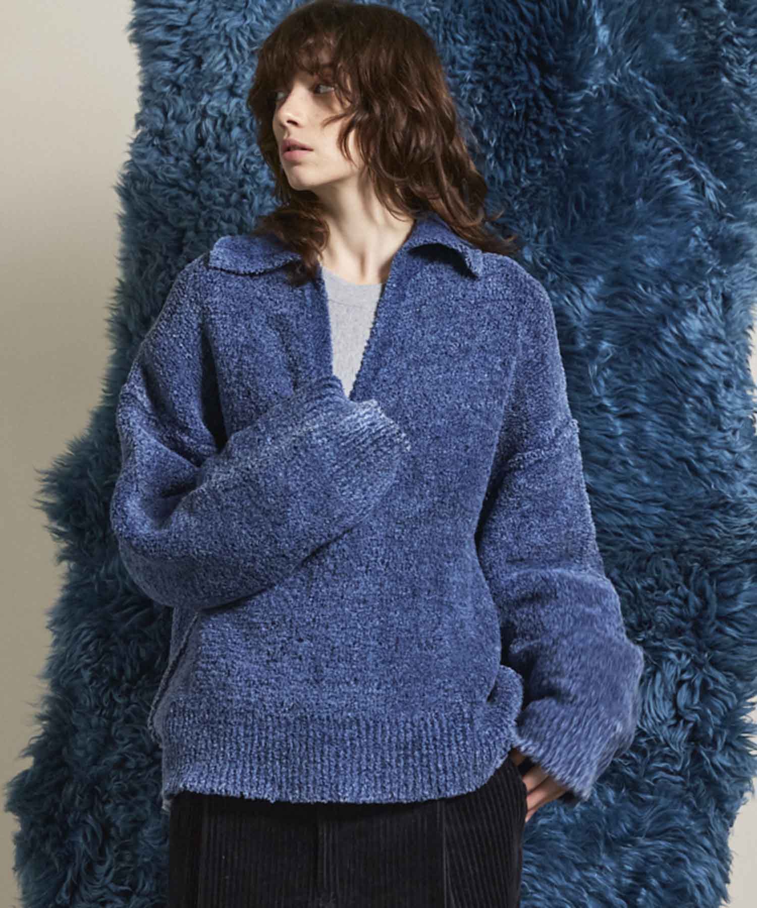 Fade Yarn Prime-Over Skipper Knit