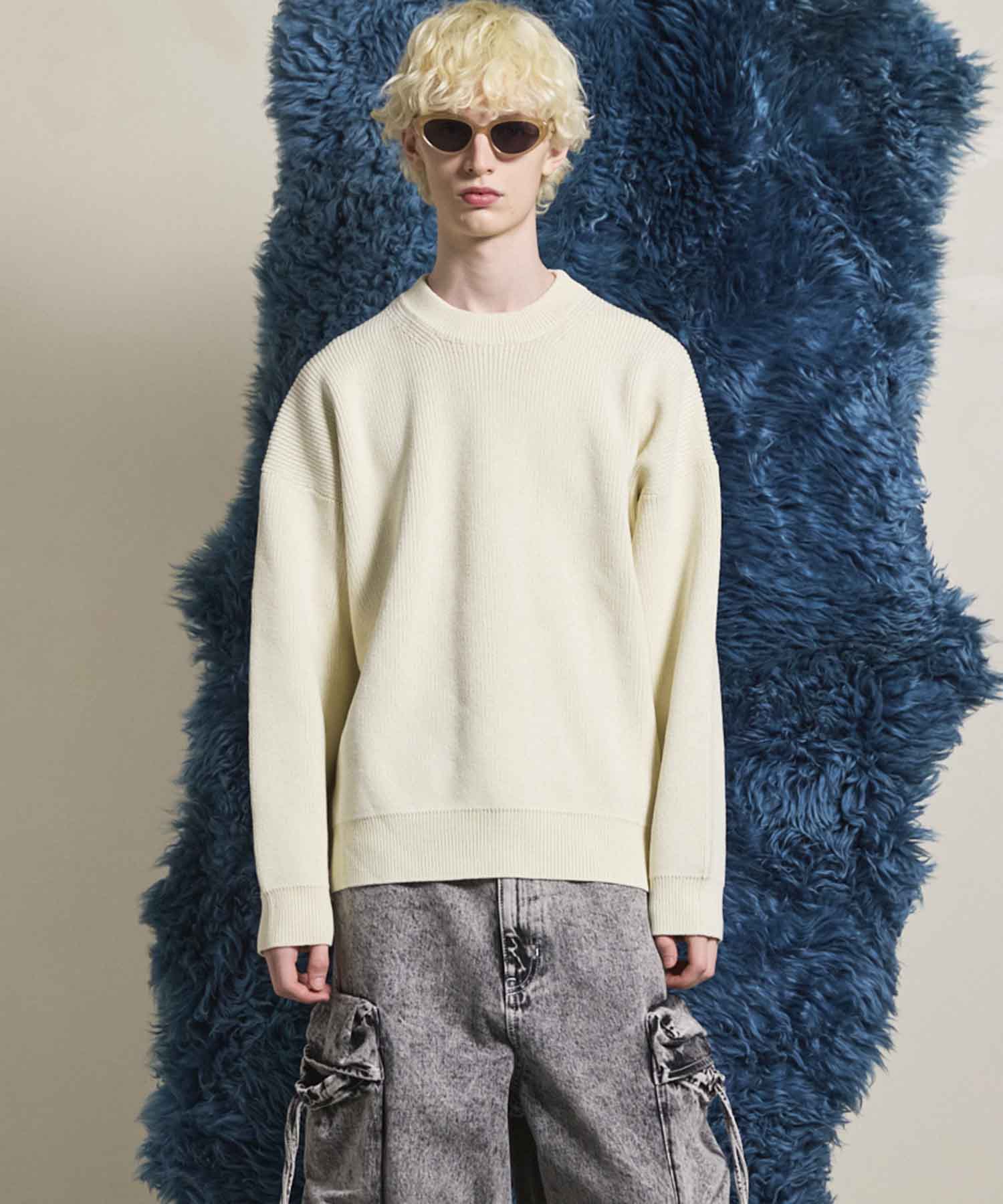 Prime-Over Pullover Crew Neck Knit