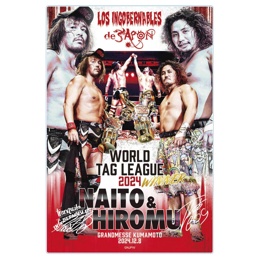 新日本プロレス アクリルブロック 2024.12.8 WORLD TAG LEAGUE 2024