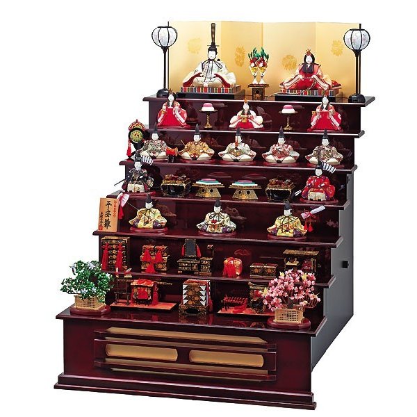 雛人形 木目込み 一秀 ひな人形 十五人飾り 15人 七段飾り 7段