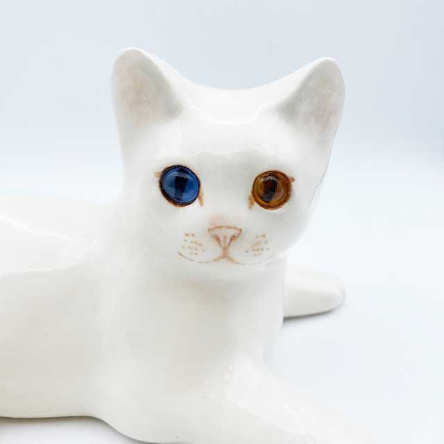 ウィンスタンレイキャット オッドアイの白猫 サイズ3 ケンジントン