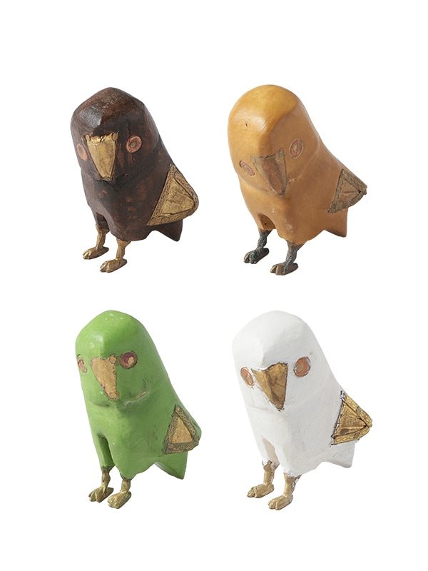 フクロウ（スモール） 木製オブジェ PRAH337 | インテリア雑貨