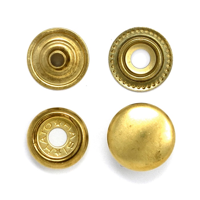 E82 / NO.7060 ホック / 真鍮無垢 〈小口・大口・箱〉:がまぐち口金