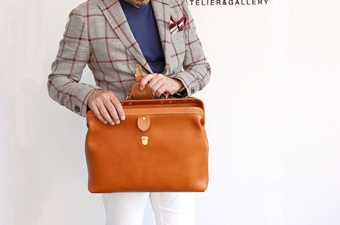 美品✨ LE TANNEUR 2way サフィアーノレザー 牛革 ダレスバッグ 栃木