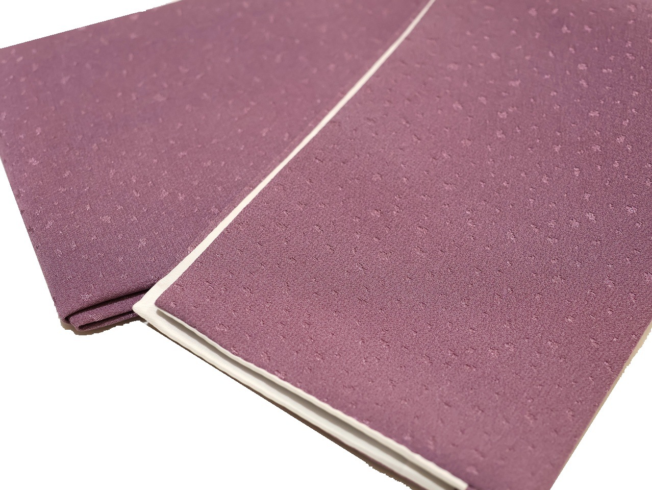 正絹重ね衿「薄紫色（吹雪の地模様）」№35 | 半衿、伊達衿,伊達衿(重ね