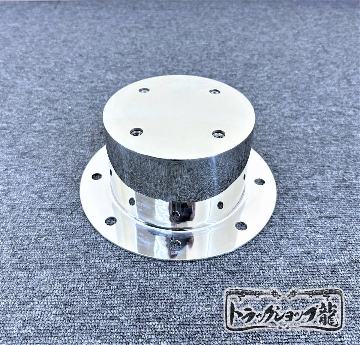 ステンレス リアハブキャップ 22.5インチ 8穴 4個組 センターカバー