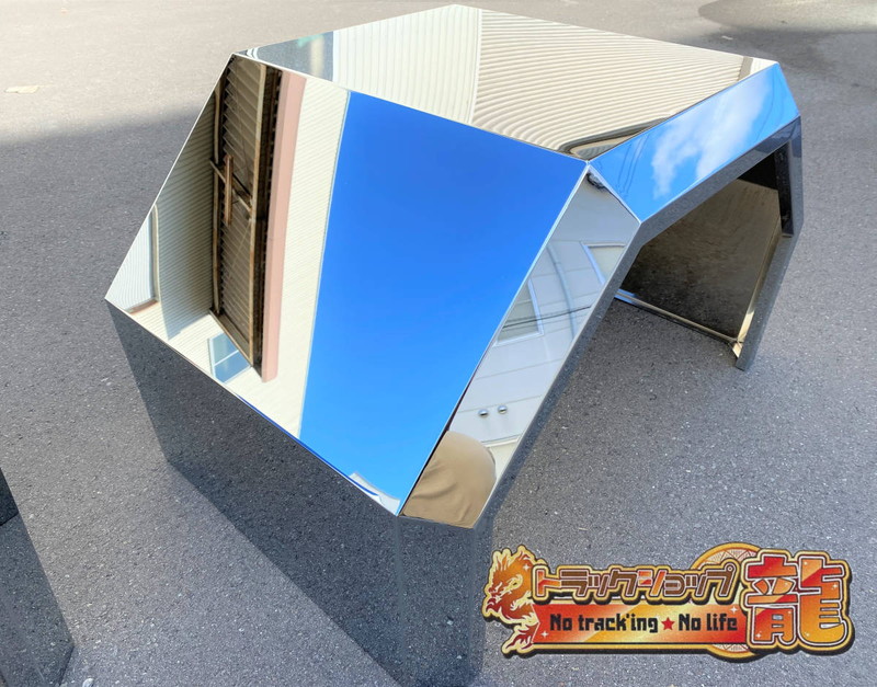 ステンレス リアフェンダー 左右セット 2t/3t ワイド 鏡面 ハウス