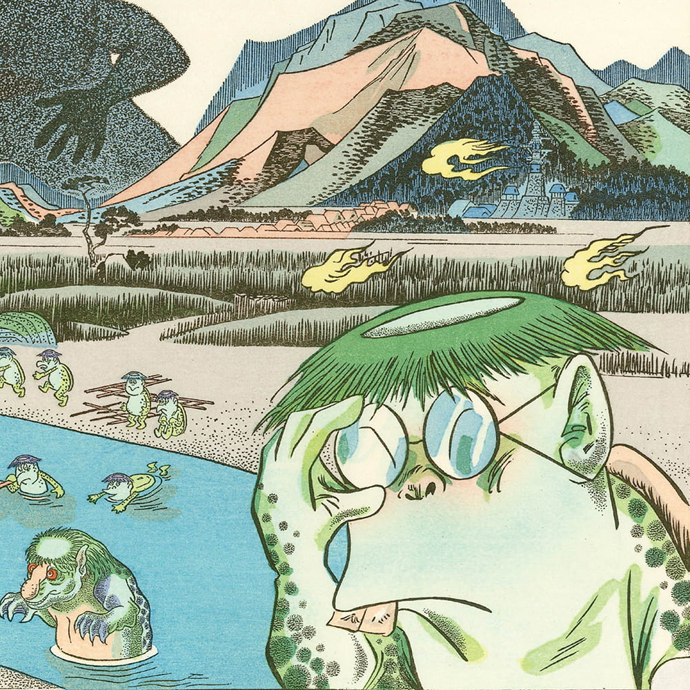 浮世絵木版画「妖怪道五十三次 小田原」｜浮世絵工房