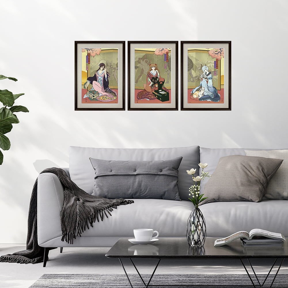 エヴァ浮世絵「箱根八里美人三画揃 アスカ」｜浮世絵工房