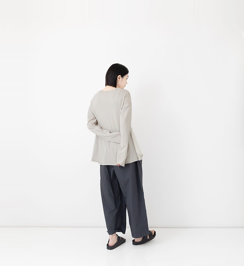 “ヴェリテクール”ユニセックスヴィンテージロングスリーブ・ベージュ・未使用品 Veritecoeur (ヴェリテクール) ロングシャツ