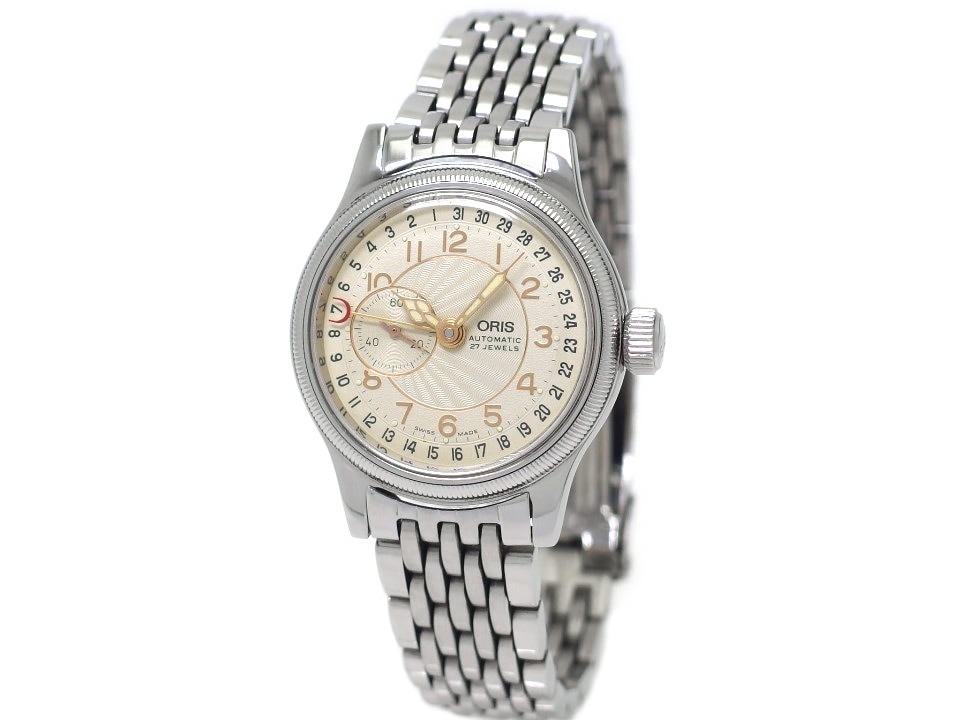 オリス ポインターデイト スモールセコンド 33mm Ref.640-7462 自動巻