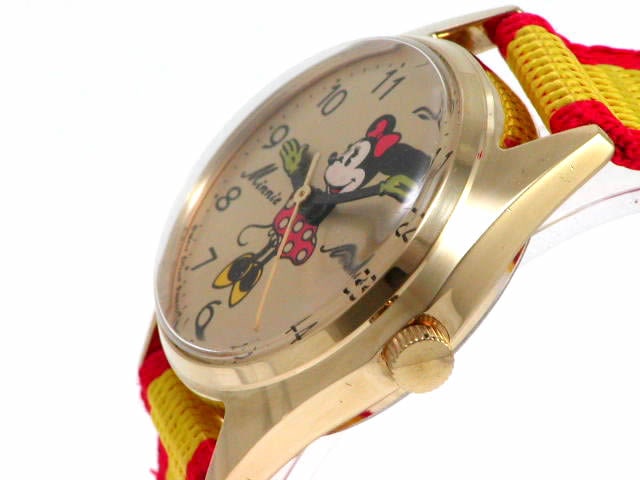 セイコー ディズニータイム ミニーマウス 手巻 昭和40年代 未使用品 OH済