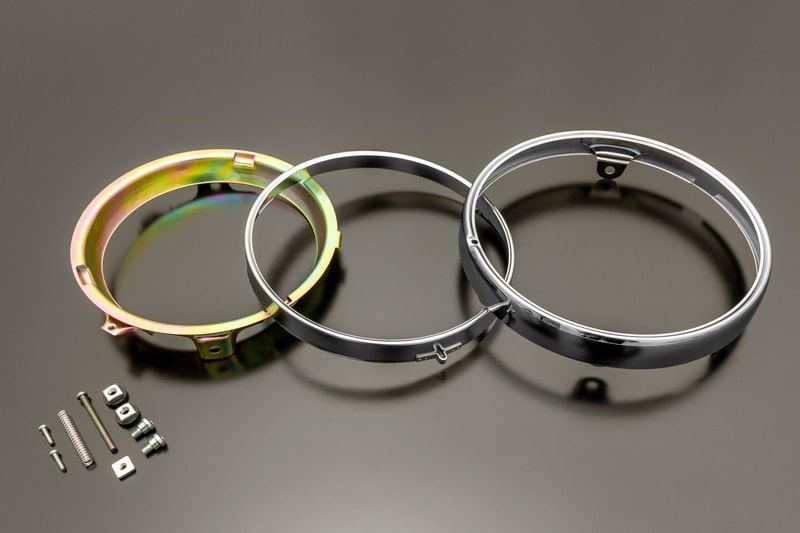 Z/KZリテーナー付ヘッドライトリムセット | 車種から,KZ900/Z750A4/A5