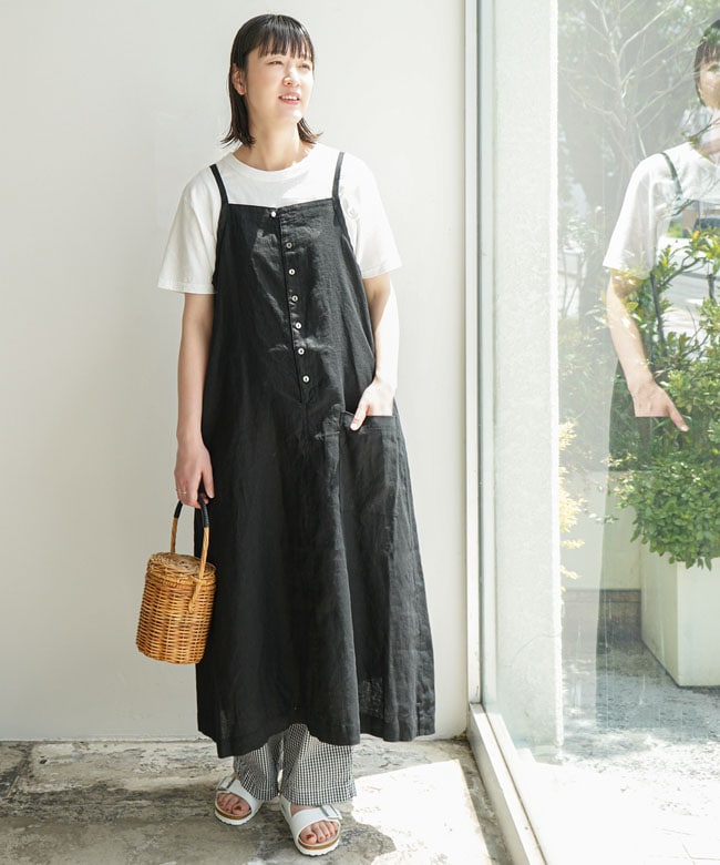 SALE 50%OFF】[25SK013A]FURALI(フラリ) リネンスリップスカート