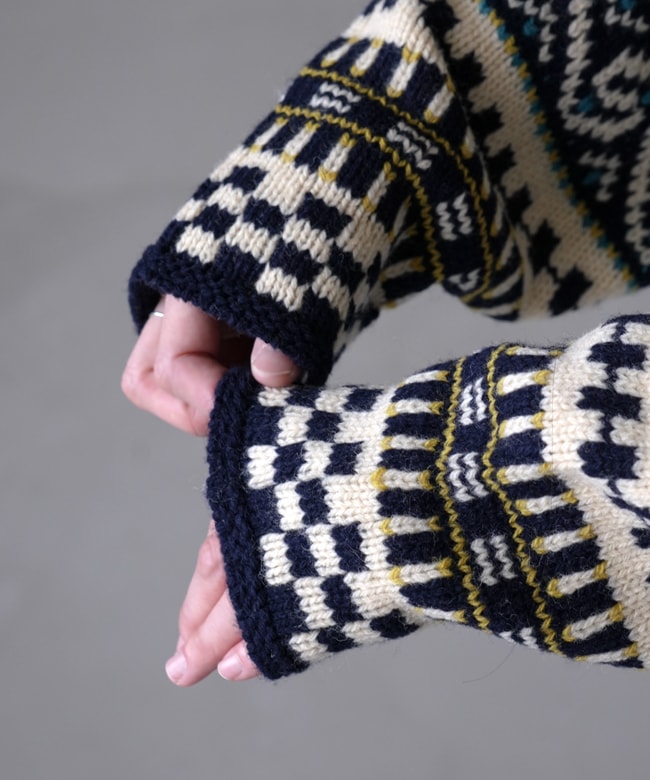 24AMSNI07]THE SHINZONE(ザ シンゾーン) FAIR ISLE KNIT CARDIGAN