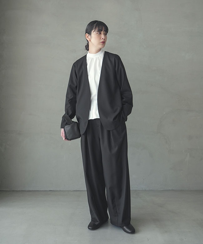 ◇[SMLM-JK]SOLAMONAT LARME(ソラモナラーム) ノーカラージャケット