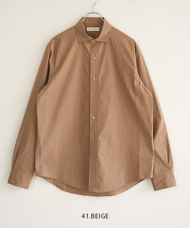 25AMSBL06]THE SHINZONE(ザ・シンゾーン)PECK CHECKED SHIRT ペック
