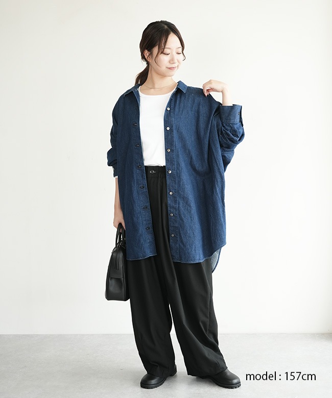 SALE 50%OFF】[3-230101]mizuiro ind(ミズイロインド) デニムワイド